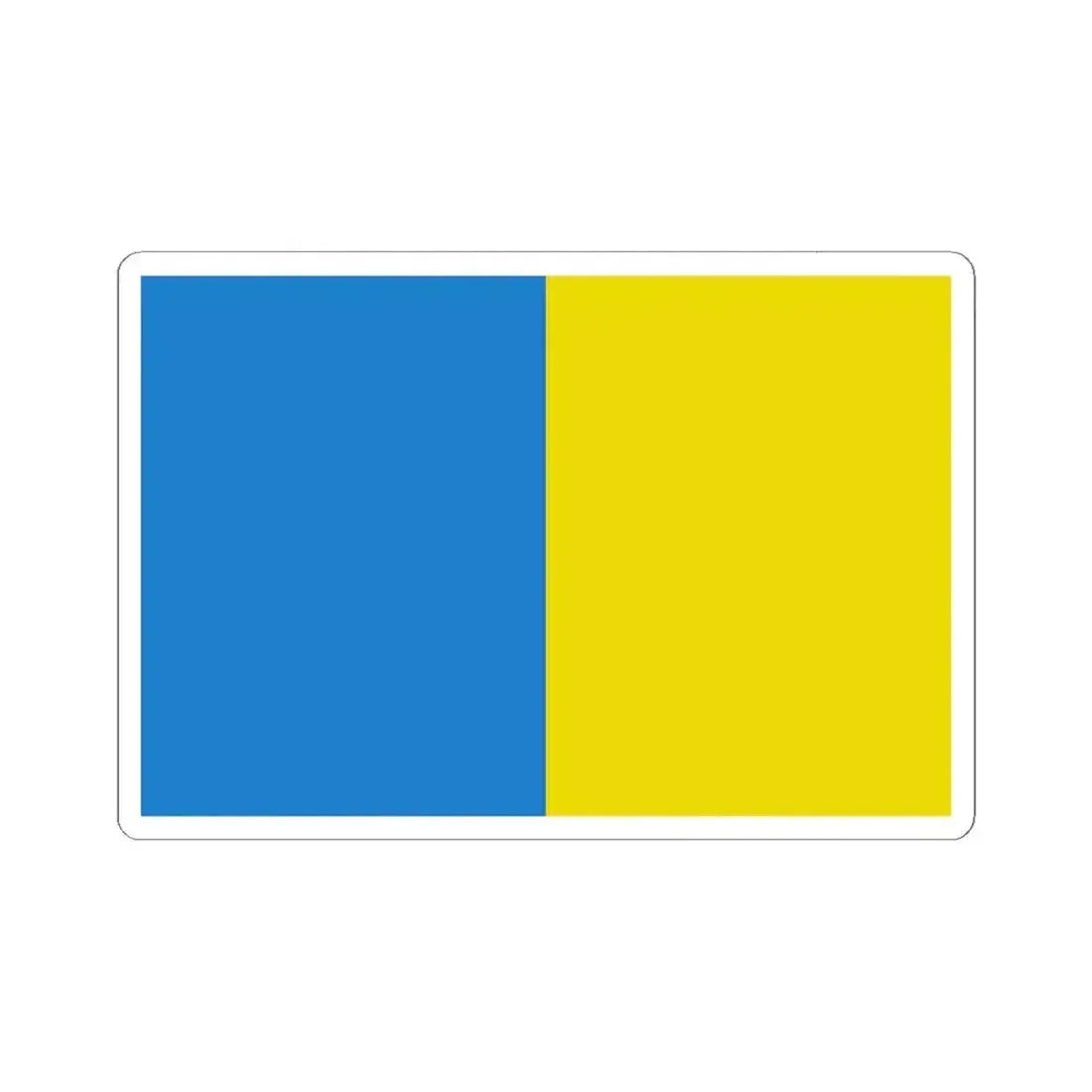 Flag of Temse (Belgium) STICKER Vinyl Kiss-Cut Decal 6 Inch White - The Sticker Space