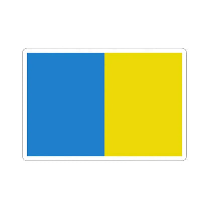 Flag of Temse (Belgium) STICKER Vinyl Kiss-Cut Decal 6 Inch White - The Sticker Space