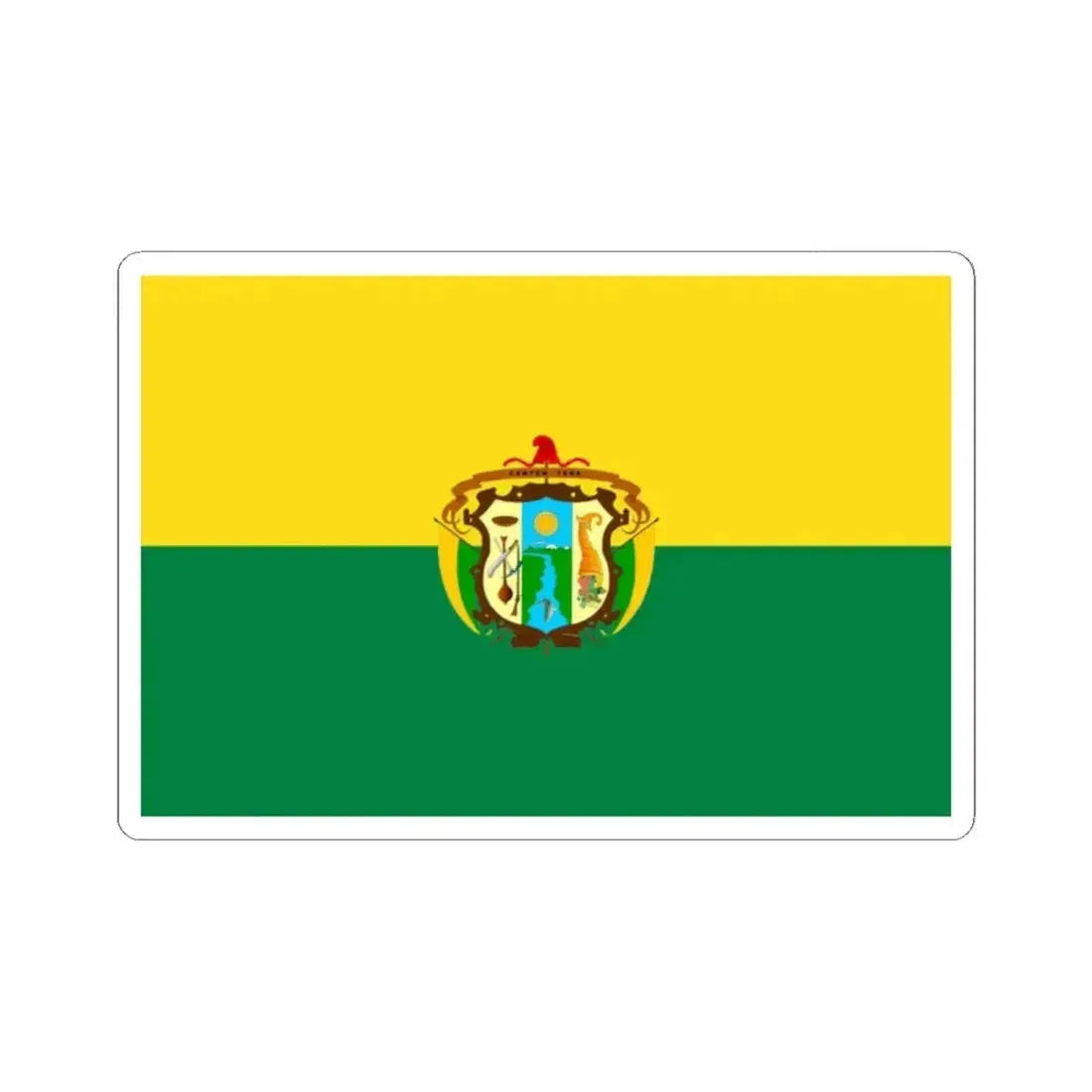 Flag of Tena (Ecuador) STICKER Vinyl Kiss-Cut Decal 2 Inch White - The Sticker Space
