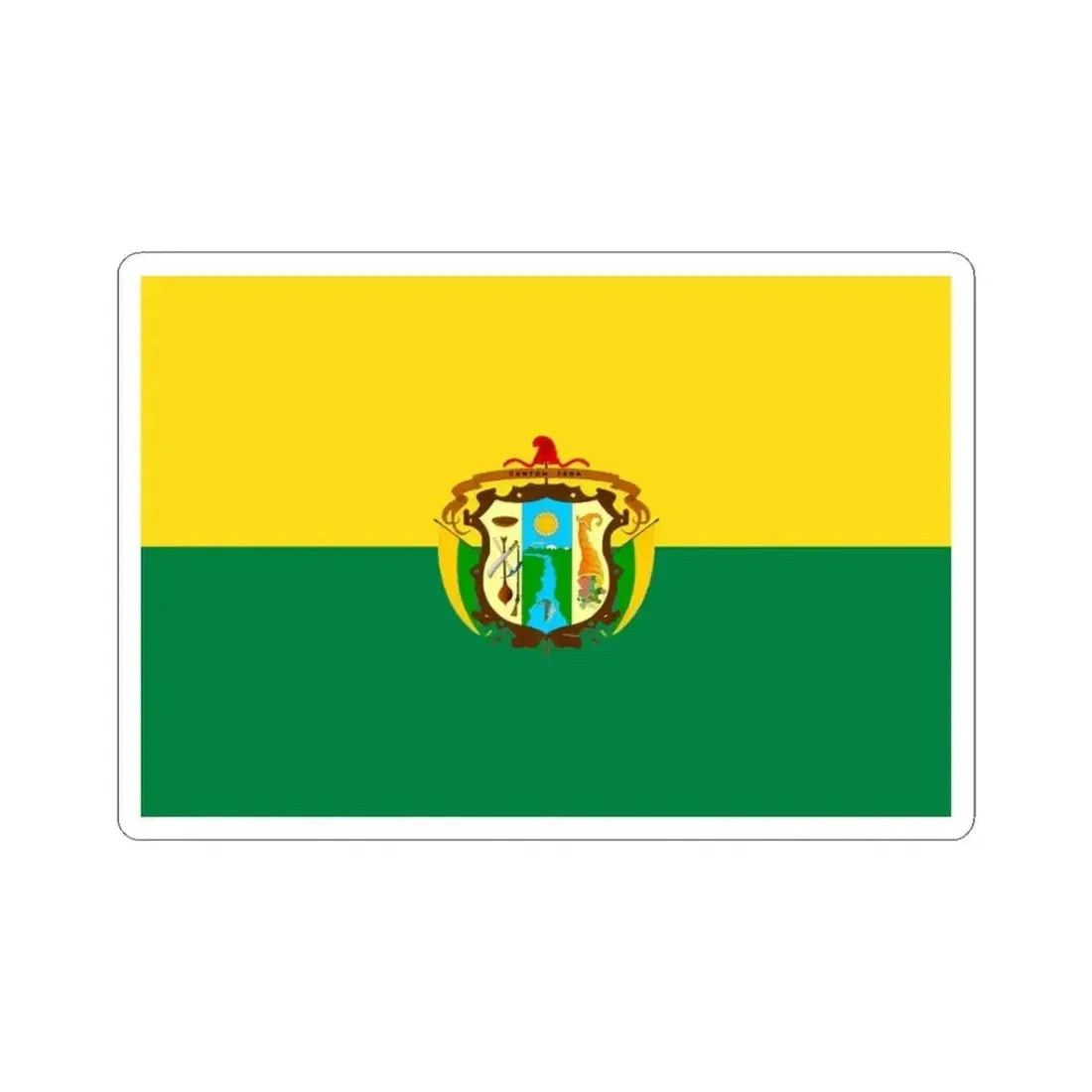 Flag of Tena (Ecuador) STICKER Vinyl Kiss-Cut Decal 3 Inch White - The Sticker Space