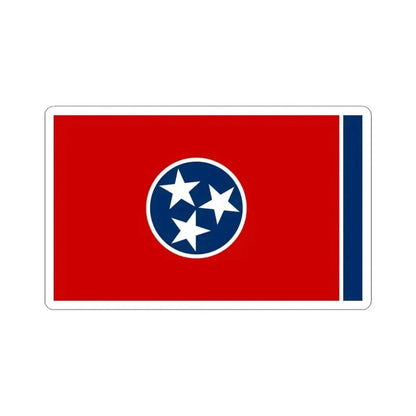 Flag of Tennessee (United States) STICKER Vinyl Kiss-Cut Decal 3 Inch White - The Sticker Space