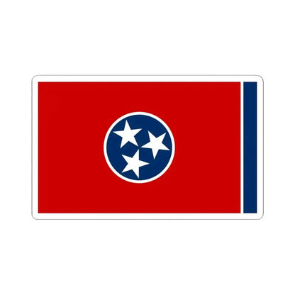 Flag of Tennessee (United States) STICKER Vinyl Kiss-Cut Decal 6 Inch White - The Sticker Space