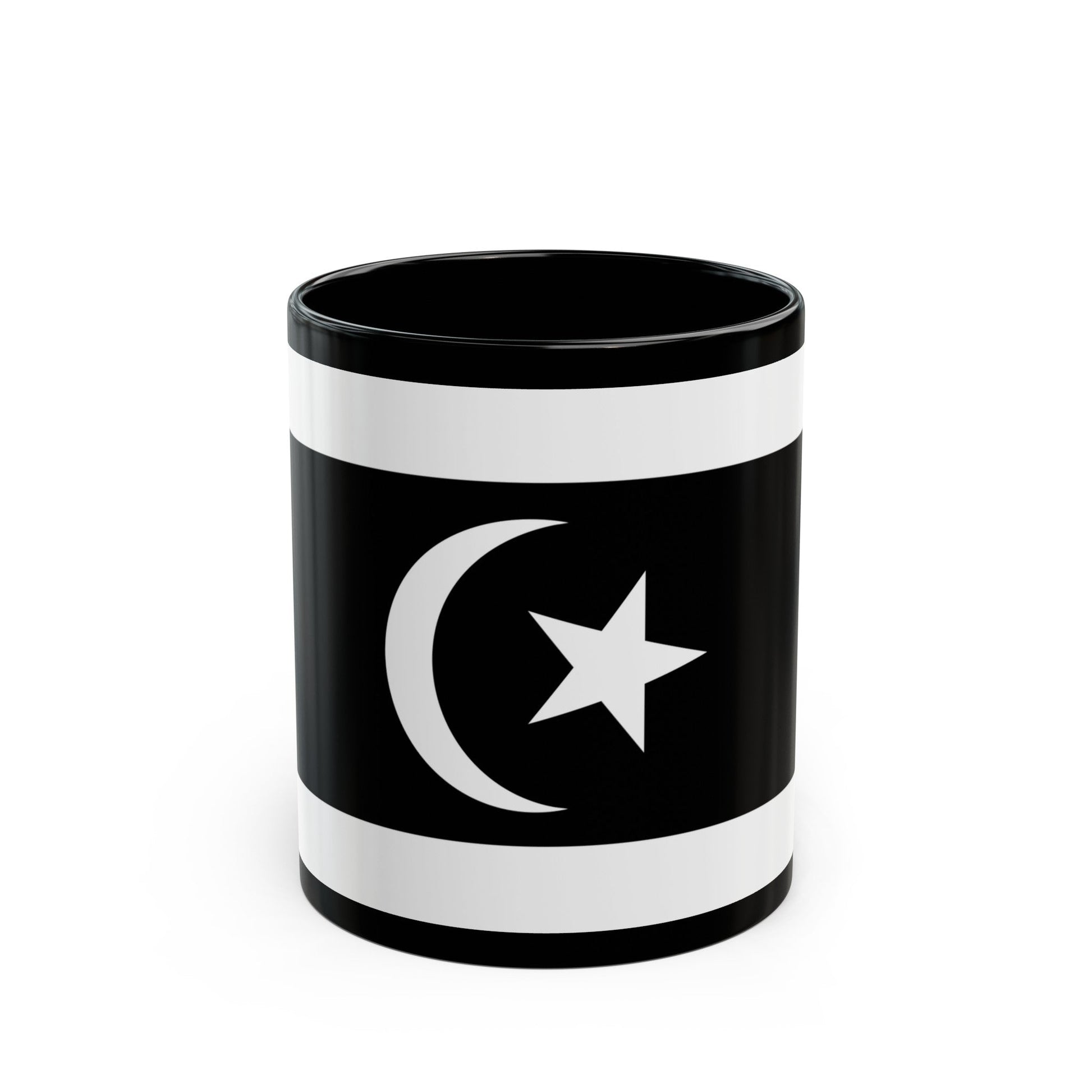 Flag of Terengganu Malaysia - Black Coffee Mug-11oz-The Sticker Space