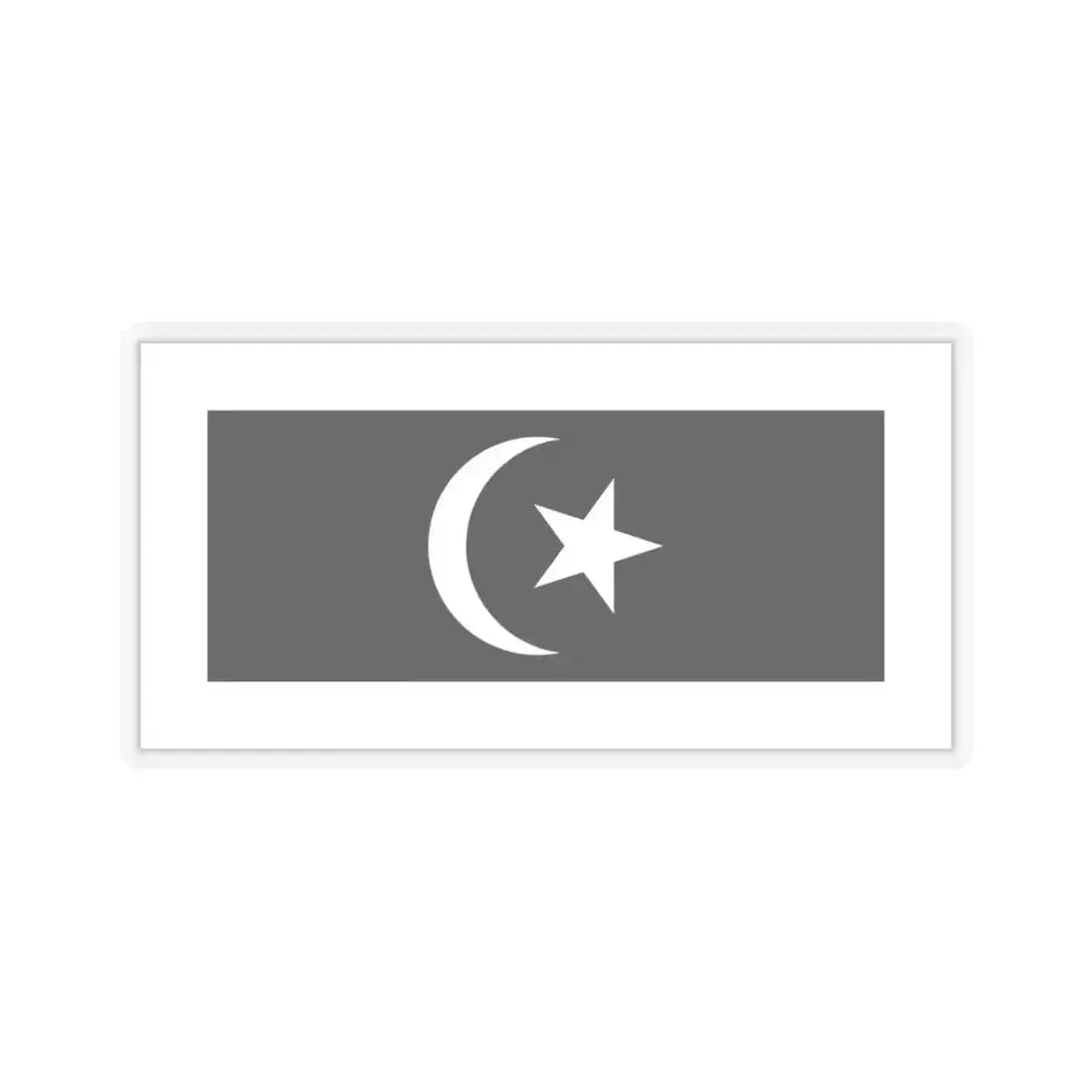 Flag of Terengganu Malaysia - STICKER Vinyl Kiss-Cut Decal 3 Inch Transparent - The Sticker Space