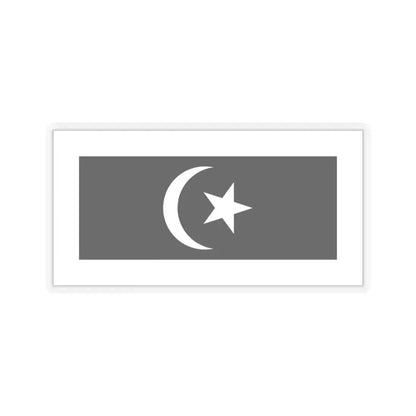 Flag of Terengganu Malaysia - STICKER Vinyl Kiss-Cut Decal 3 Inch Transparent - The Sticker Space