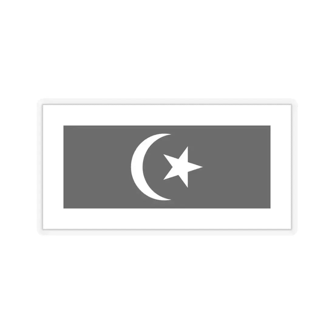 Flag of Terengganu Malaysia - STICKER Vinyl Kiss-Cut Decal 6 Inch Transparent - The Sticker Space