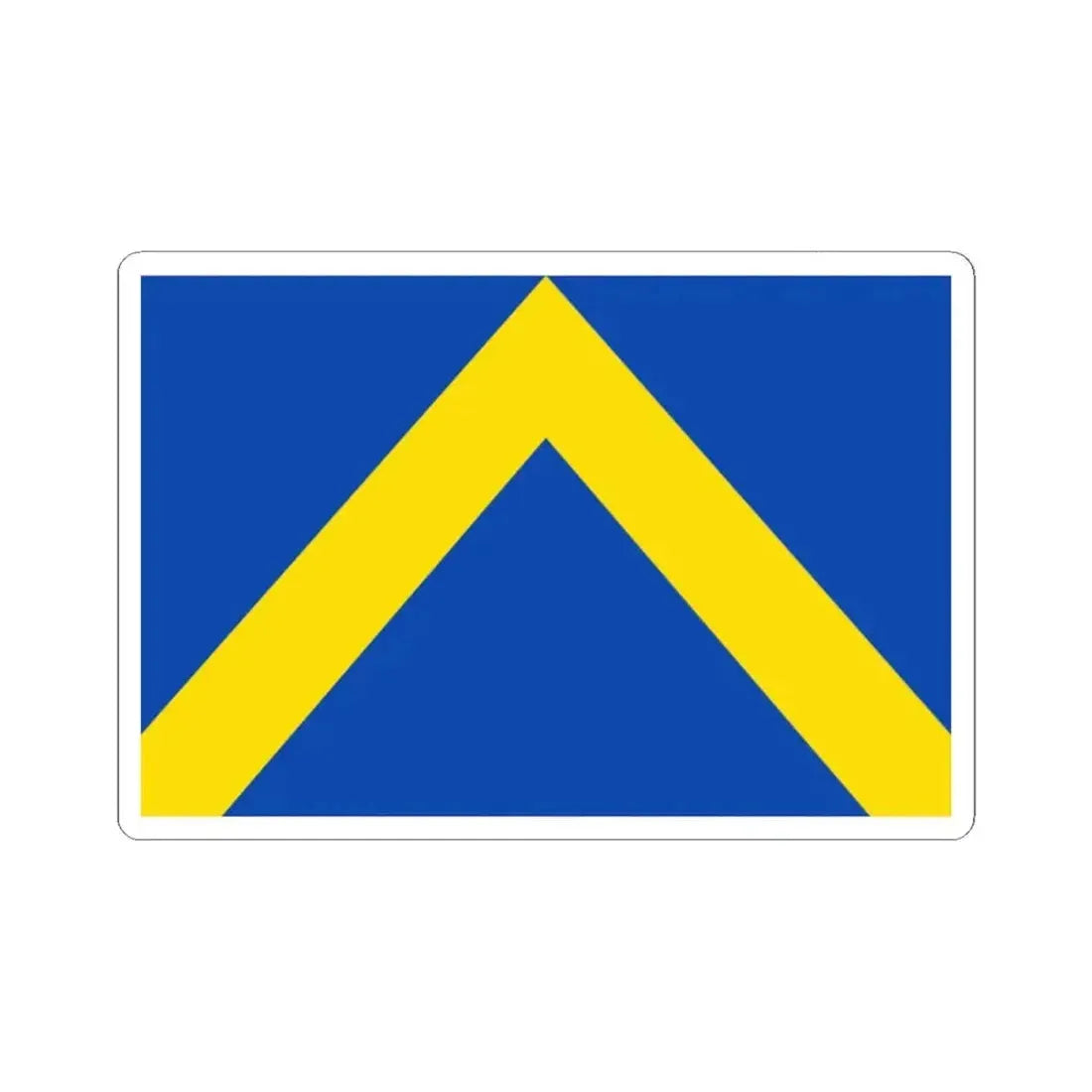 Flag of Ternat (Belgium) STICKER Vinyl Kiss-Cut Decal 2 Inch White - The Sticker Space