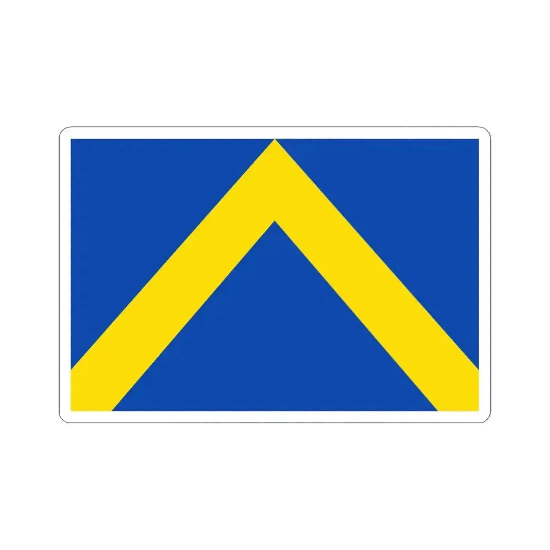 Flag of Ternat (Belgium) STICKER Vinyl Kiss-Cut Decal 3 Inch White - The Sticker Space