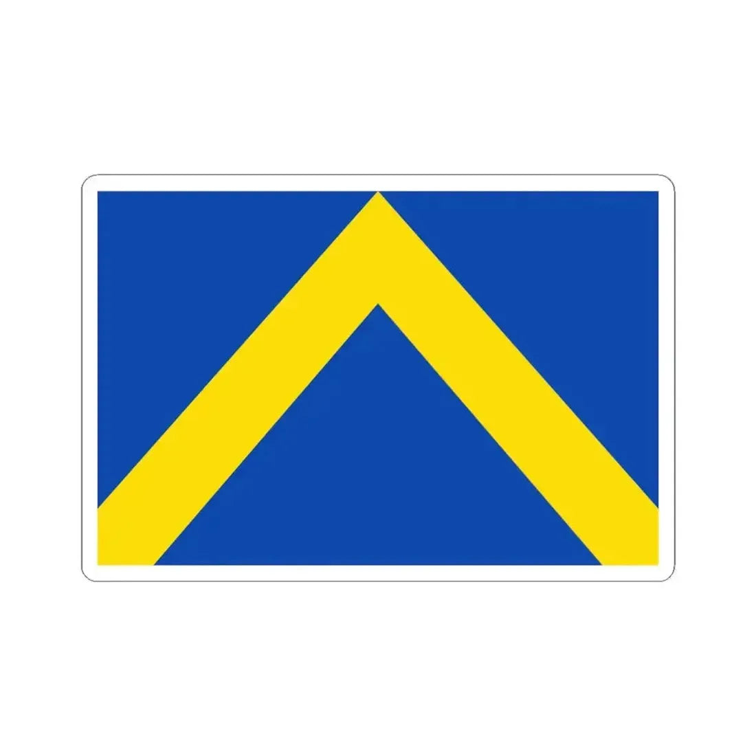 Flag of Ternat (Belgium) STICKER Vinyl Kiss-Cut Decal 4 Inch White - The Sticker Space