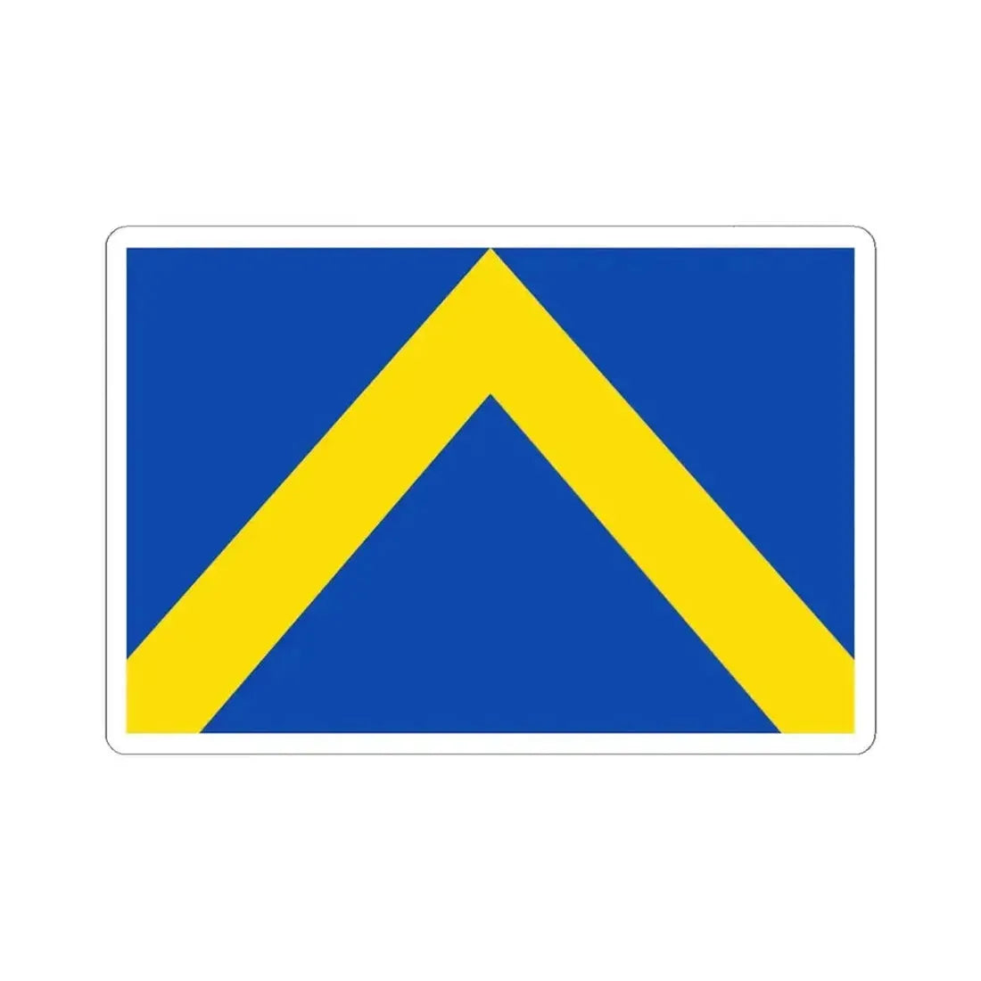 Flag of Ternat (Belgium) STICKER Vinyl Kiss-Cut Decal 6 Inch White - The Sticker Space