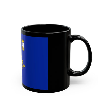 Flag of Ternopil Oblast Ukraine - Black Coffee Mug-The Sticker Space