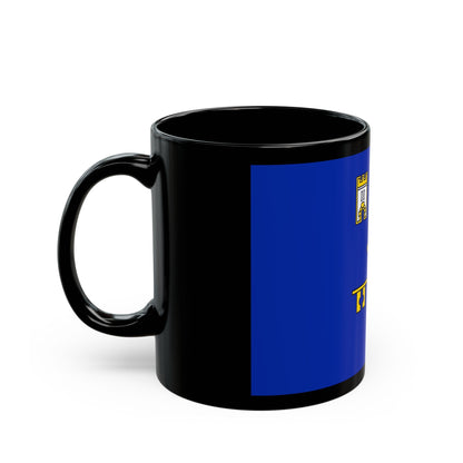 Flag of Ternopil Oblast Ukraine - Black Coffee Mug-The Sticker Space