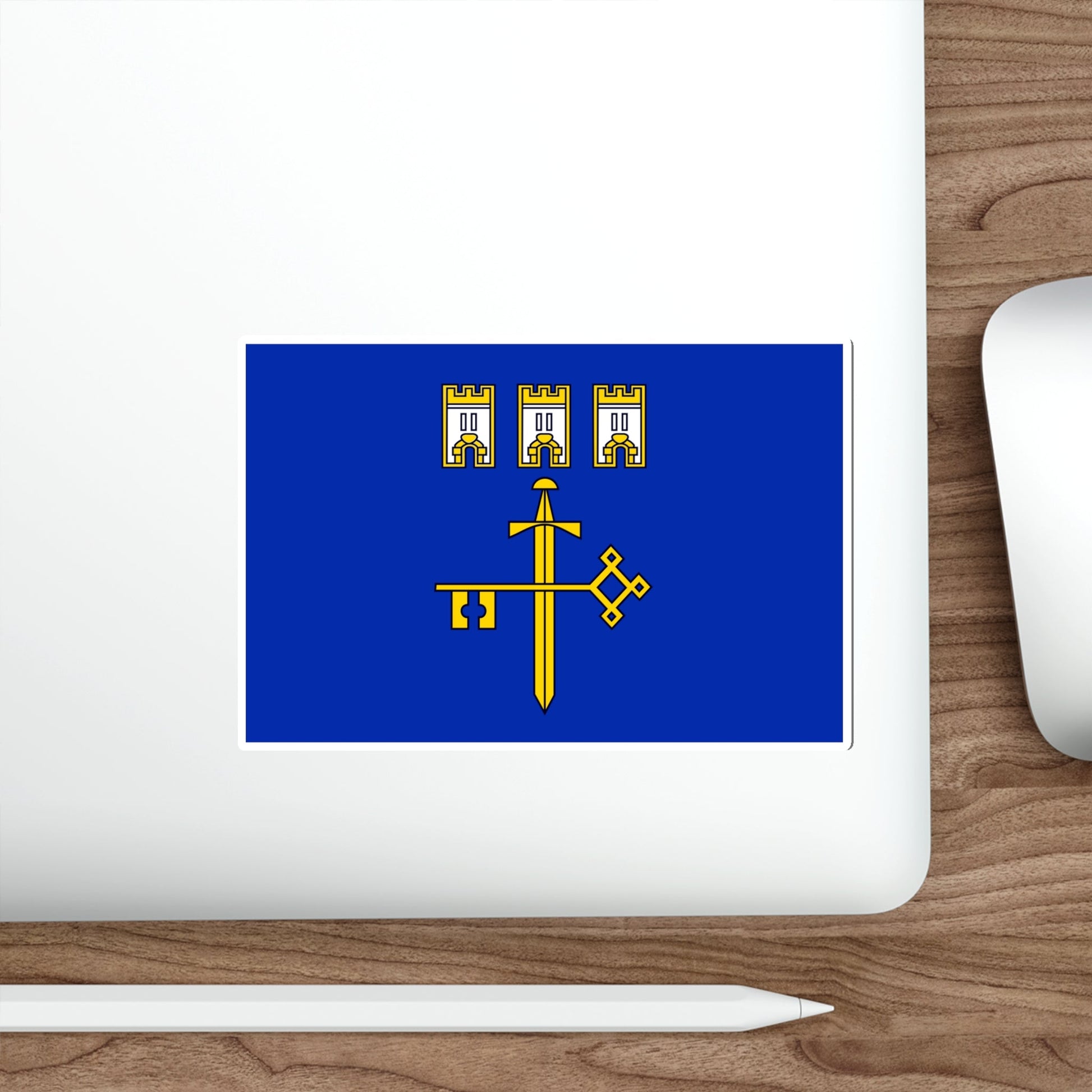 Flag of Ternopil Oblast Ukraine STICKER Vinyl Die-Cut Decal-The Sticker Space