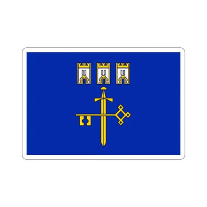 Flag of Ternopil Oblast Ukraine STICKER Vinyl Die-Cut Decal 4 Inch - The Sticker Space