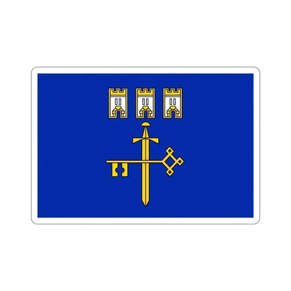 Flag of Ternopil Oblast Ukraine STICKER Vinyl Die-Cut Decal 5 Inch - The Sticker Space