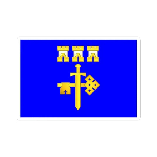 Flag of Ternopil Oblast (Ukraine) STICKER Vinyl Kiss-Cut Decal 2 Inch White - The Sticker Space