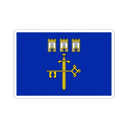 Flag of Ternopil Oblast Ukraine - STICKER Vinyl Kiss-Cut Decal 2 Inch White - The Sticker Space
