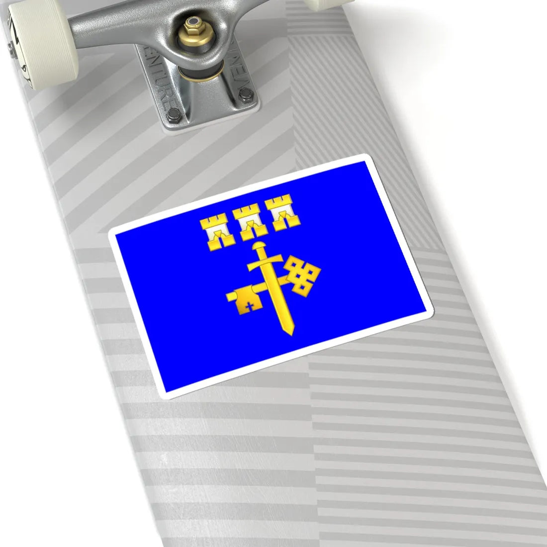 Flag of Ternopil Oblast (Ukraine) STICKER Vinyl Kiss-Cut Decal - The Sticker Space