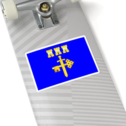 Flag of Ternopil Oblast (Ukraine) STICKER Vinyl Kiss-Cut Decal - The Sticker Space