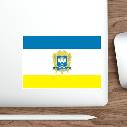 Flag of Ternopil Ukraine STICKER Vinyl Die-Cut Decal-The Sticker Space