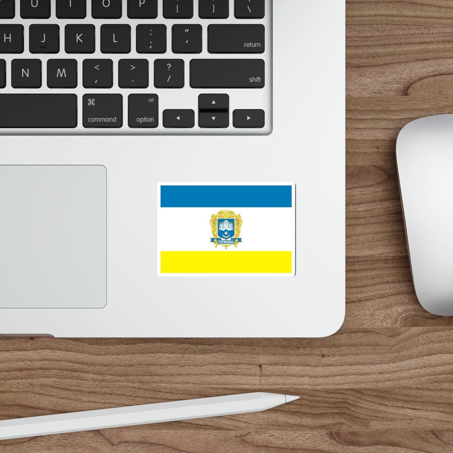 Flag of Ternopil Ukraine STICKER Vinyl Die-Cut Decal-The Sticker Space