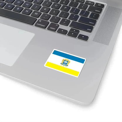 Flag of Ternopil Ukraine - STICKER Vinyl Kiss-Cut Decal - The Sticker Space