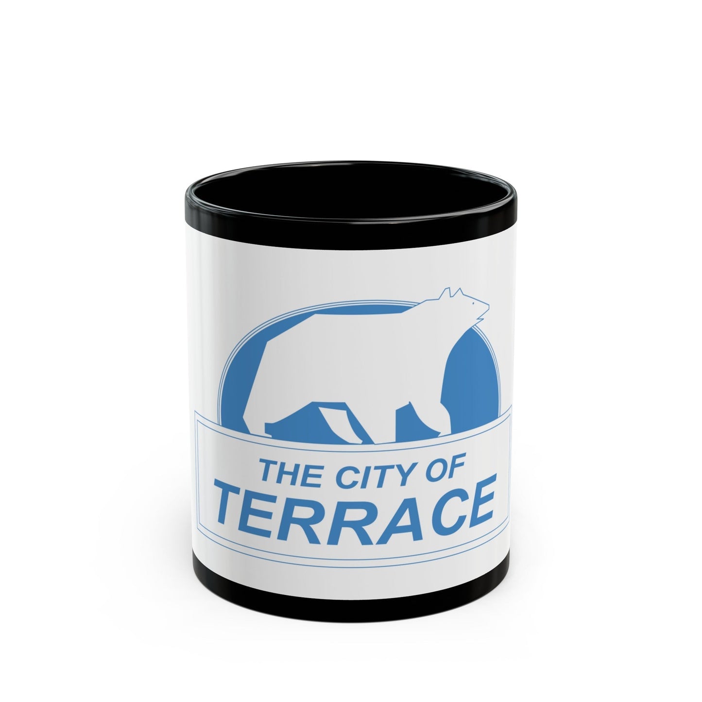 Flag of Terrace British Columbia Canada - Black Coffee Mug-11oz-The Sticker Space