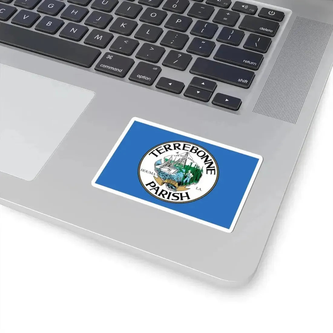 Flag of Terrebonne Parish Louisiana (United States) STICKER Vinyl Kiss-Cut Decal - The Sticker Space