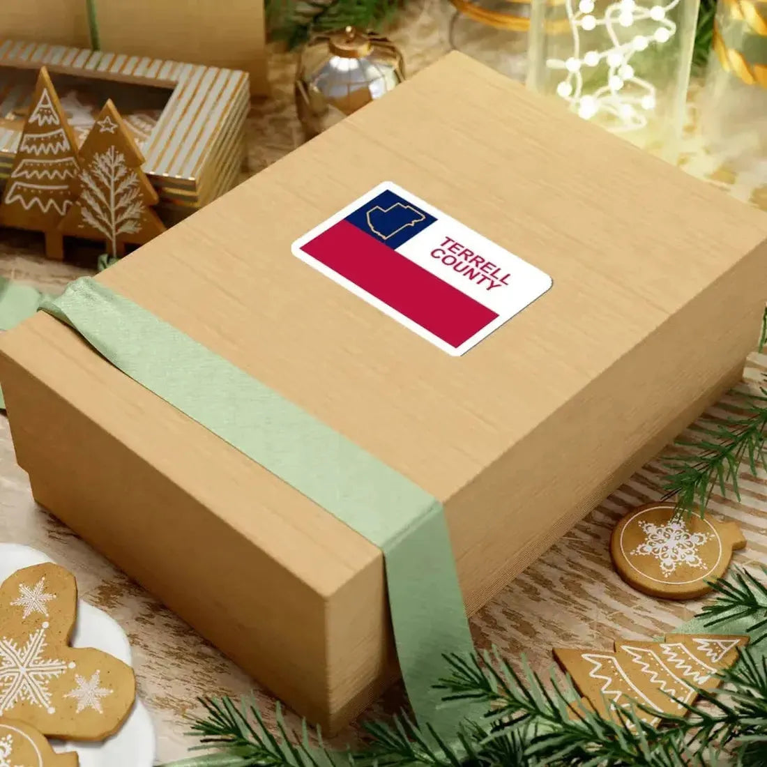 Flag of Terrell County Texas (United States) STICKER Vinyl Kiss-Cut Decal - The Sticker Space