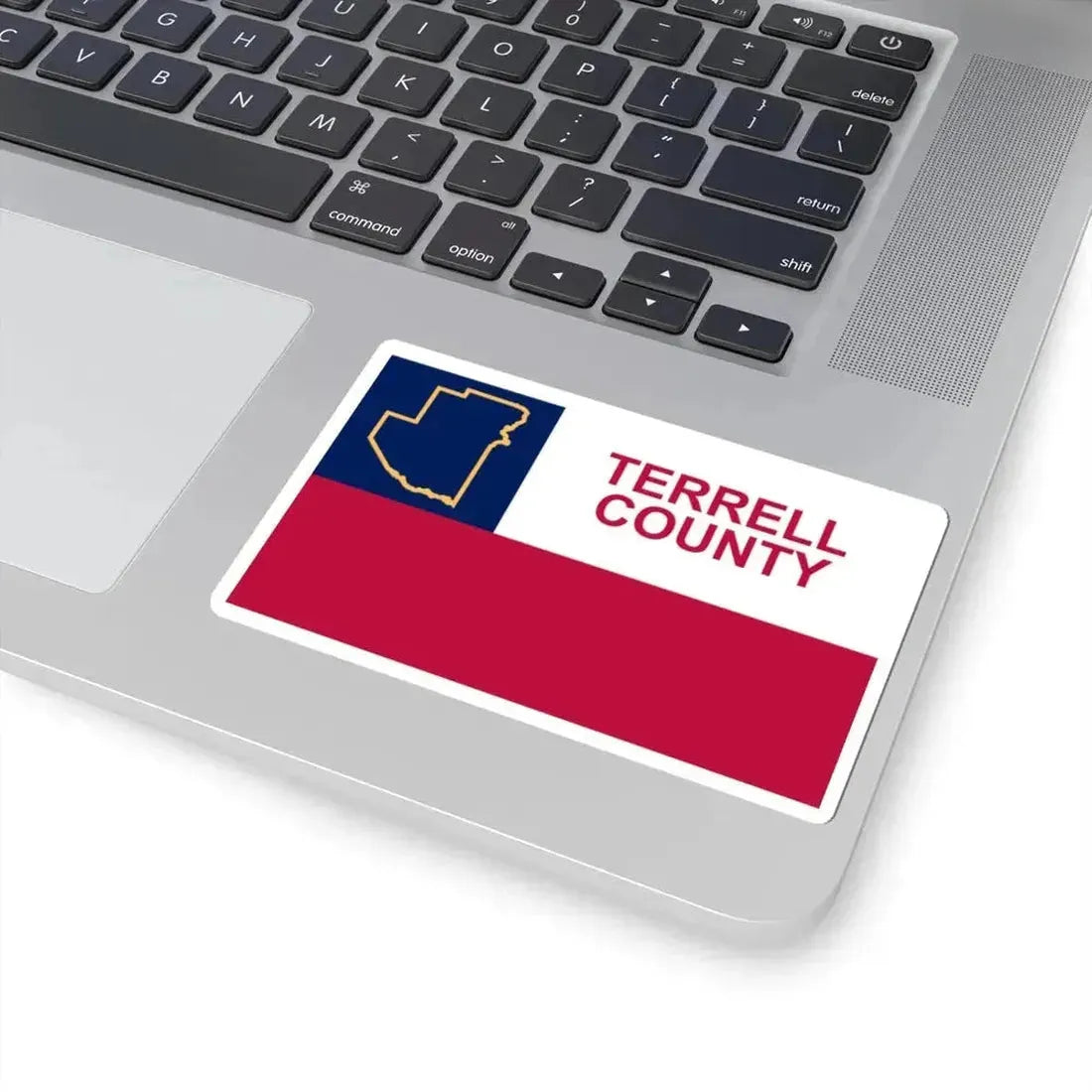 Flag of Terrell County Texas (United States) STICKER Vinyl Kiss-Cut Decal - The Sticker Space