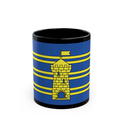 Flag of Territoire de Belfort France 2 - Black Coffee Mug-11oz-The Sticker Space