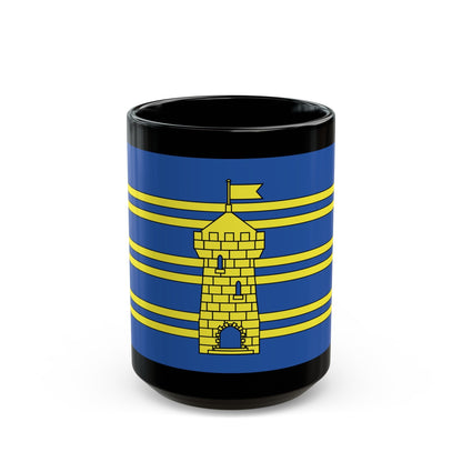 Flag of Territoire de Belfort France 2 - Black Coffee Mug-15oz-The Sticker Space