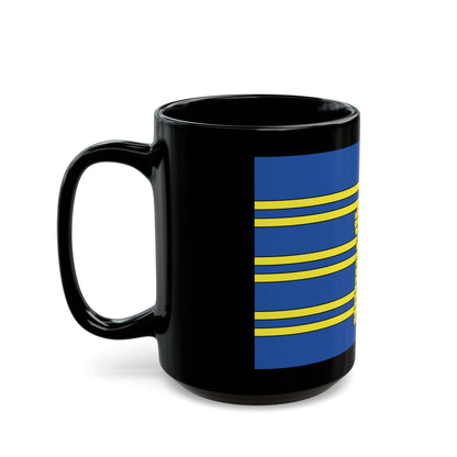 Flag of Territoire de Belfort France 2 - Black Coffee Mug-The Sticker Space