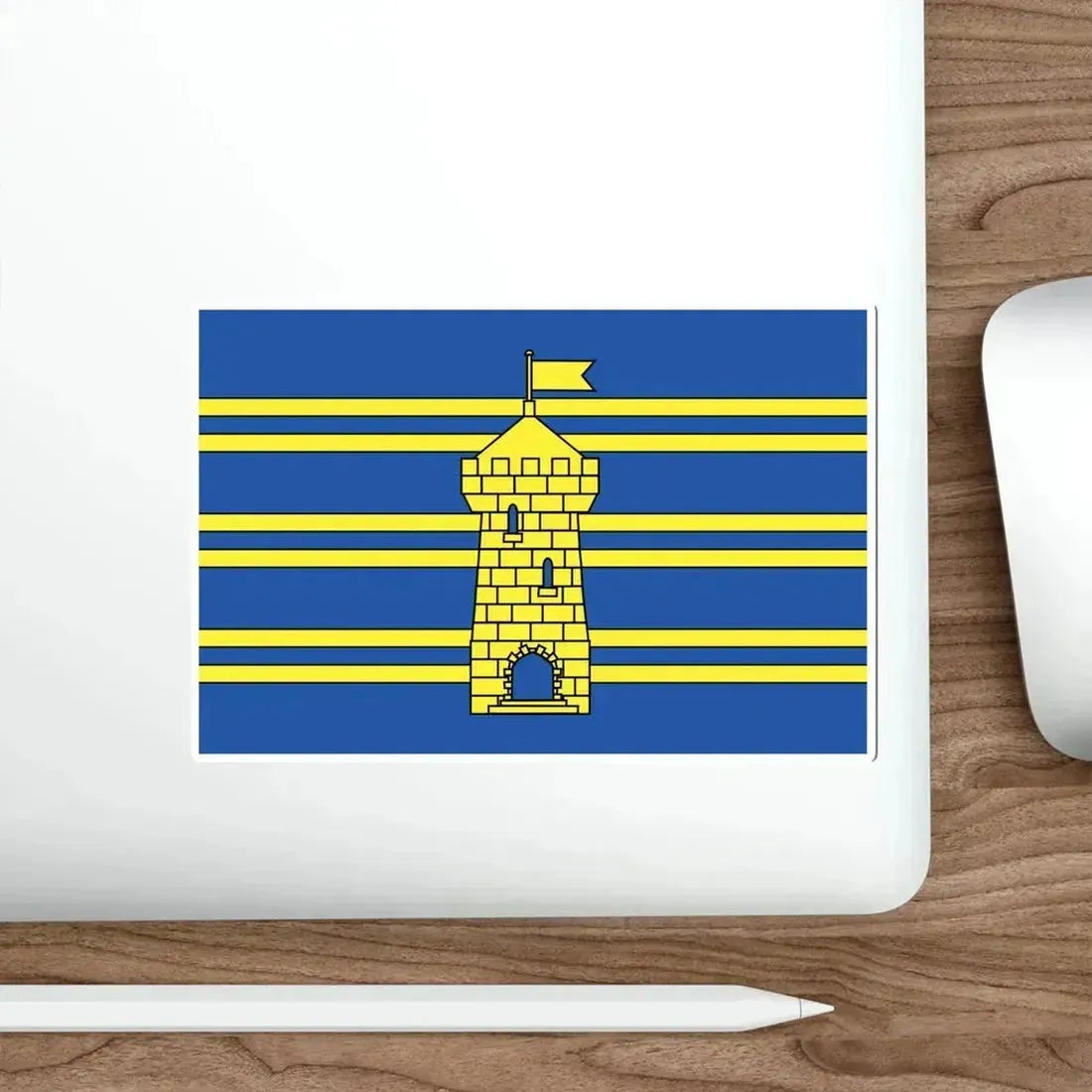 Flag of Territoire de Belfort France 2 STICKER Vinyl Die-Cut Decal - The Sticker Space