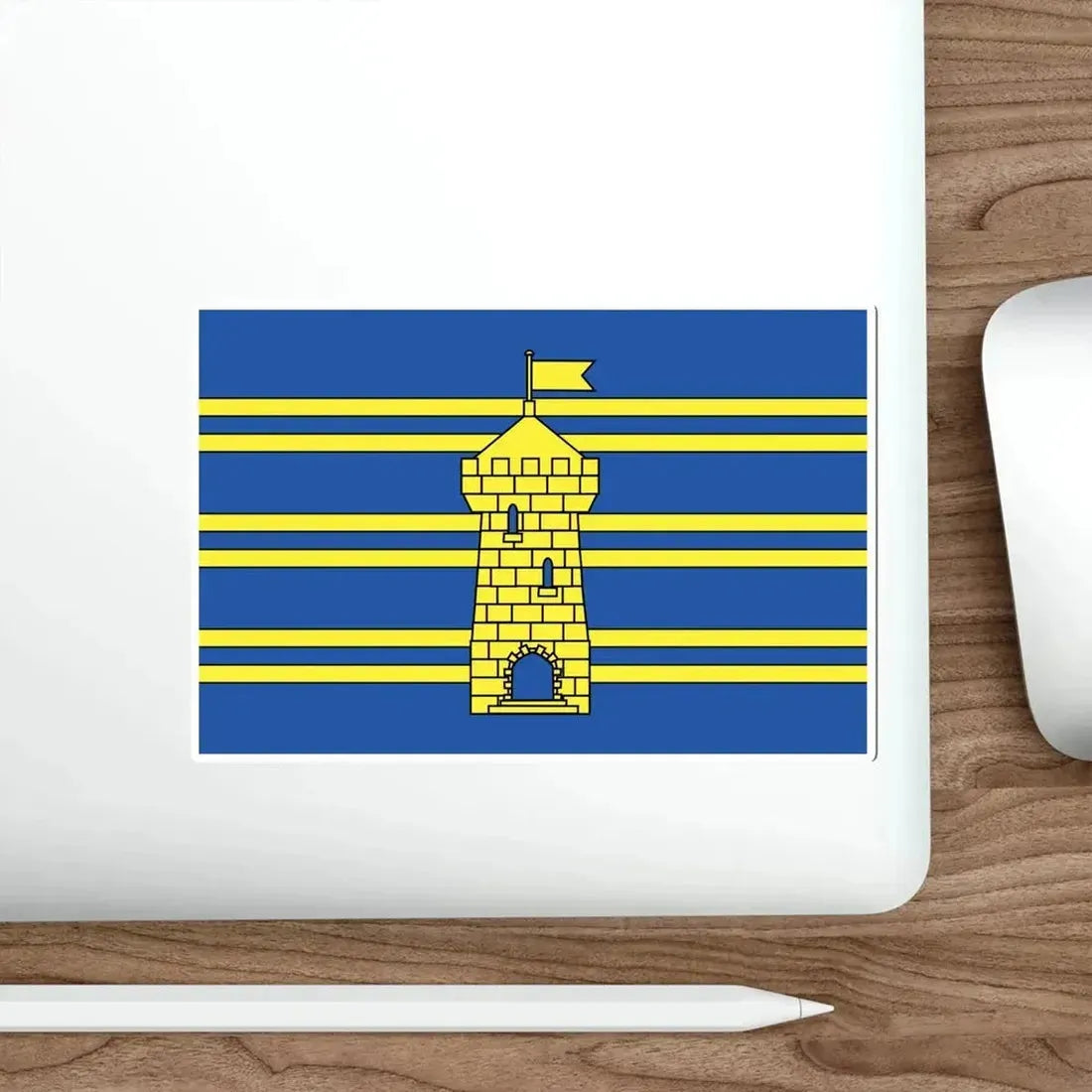 Flag of Territoire de Belfort France 2 STICKER Vinyl Die-Cut Decal - The Sticker Space