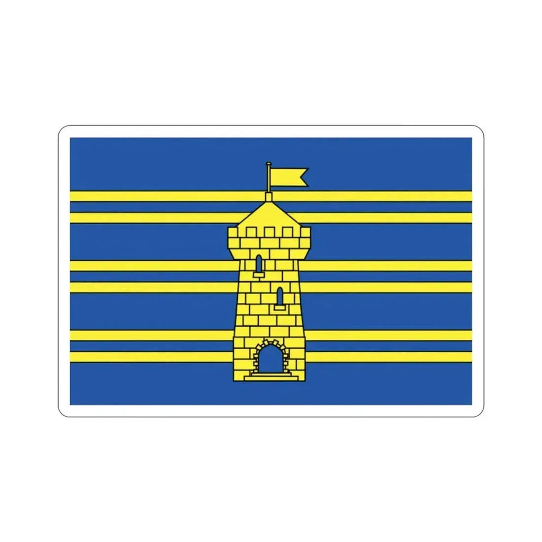 Flag of Territoire de Belfort France 2 STICKER Vinyl Die-Cut Decal - The Sticker Space