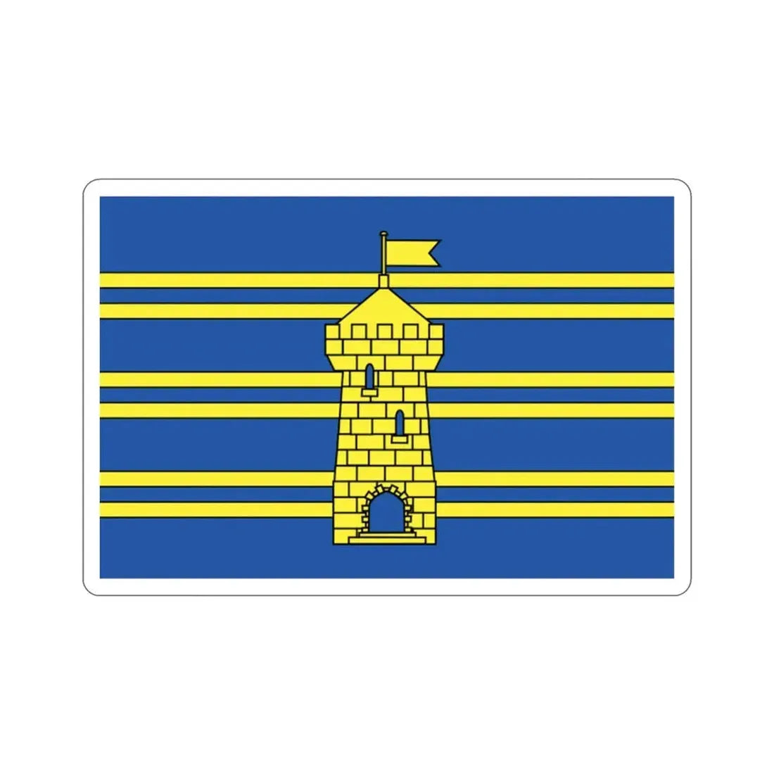 Flag of Territoire de Belfort France 2 STICKER Vinyl Die-Cut Decal - The Sticker Space