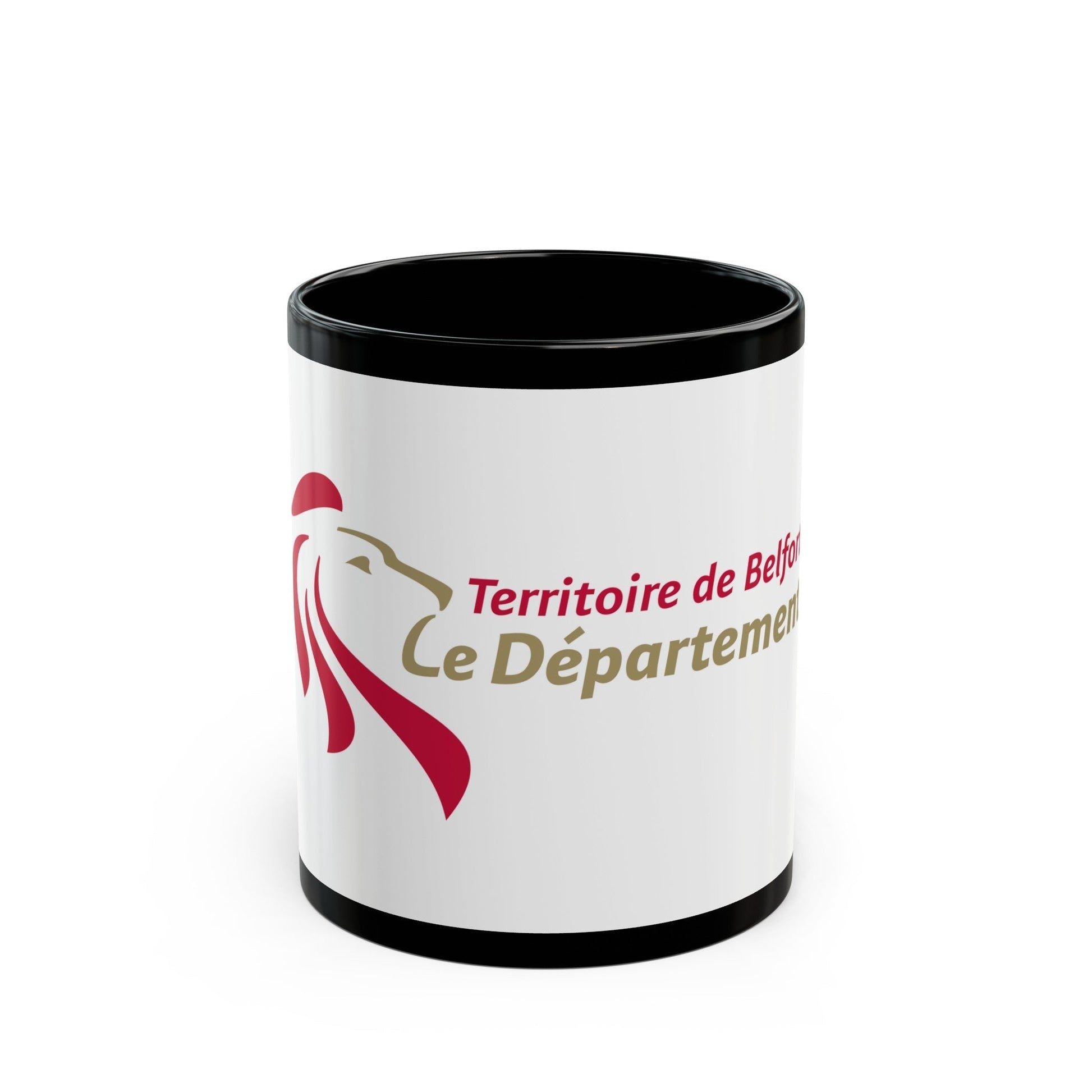 Flag of Territoire de Belfort France - Black Coffee Mug-11oz-The Sticker Space