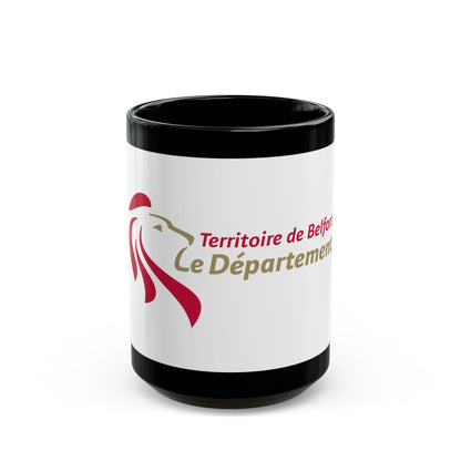 Flag of Territoire de Belfort France - Black Coffee Mug-15oz-The Sticker Space