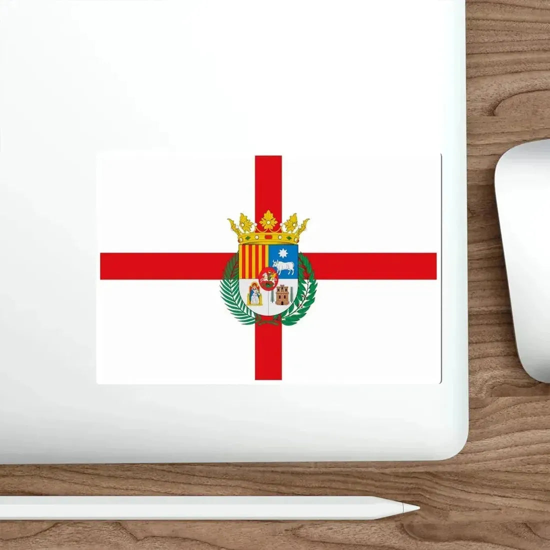 Flag of Teruel Spain STICKER Vinyl Die-Cut Decal - The Sticker Space