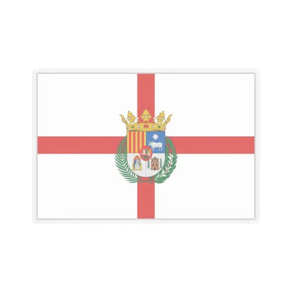Flag of Teruel Spain - STICKER Vinyl Kiss-Cut Decal 3 Inch Transparent - The Sticker Space