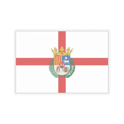 Flag of Teruel Spain - STICKER Vinyl Kiss-Cut Decal 4 Inch Transparent - The Sticker Space