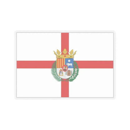 Flag of Teruel Spain - STICKER Vinyl Kiss-Cut Decal 6 Inch Transparent - The Sticker Space