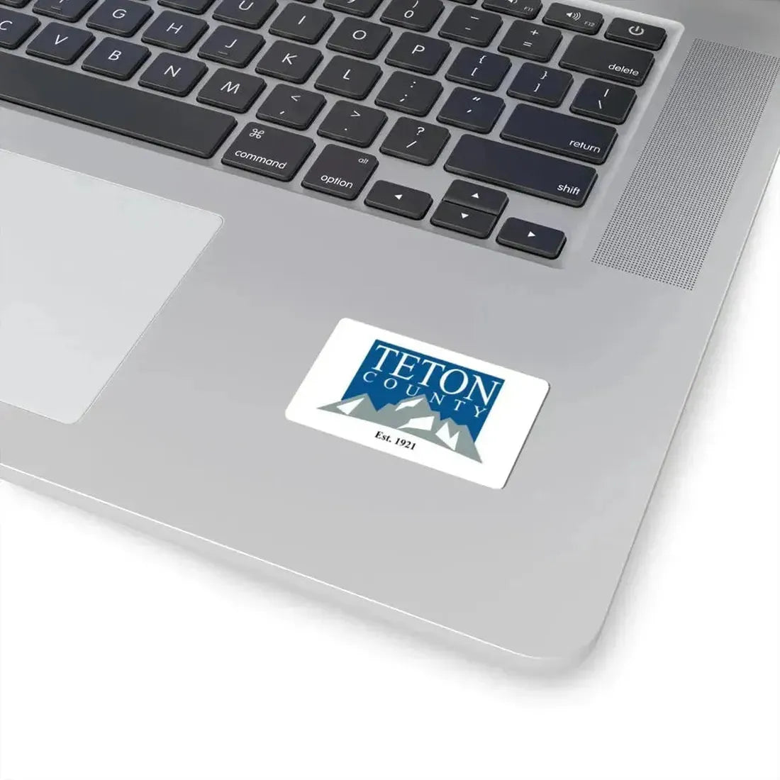 Flag of Teton County Wyoming (United States) STICKER Vinyl Kiss-Cut Decal - The Sticker Space