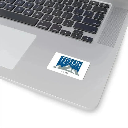 Flag of Teton County Wyoming (United States) STICKER Vinyl Kiss-Cut Decal - The Sticker Space