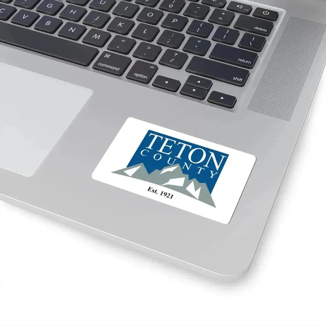 Flag of Teton County Wyoming (United States) STICKER Vinyl Kiss-Cut Decal - The Sticker Space