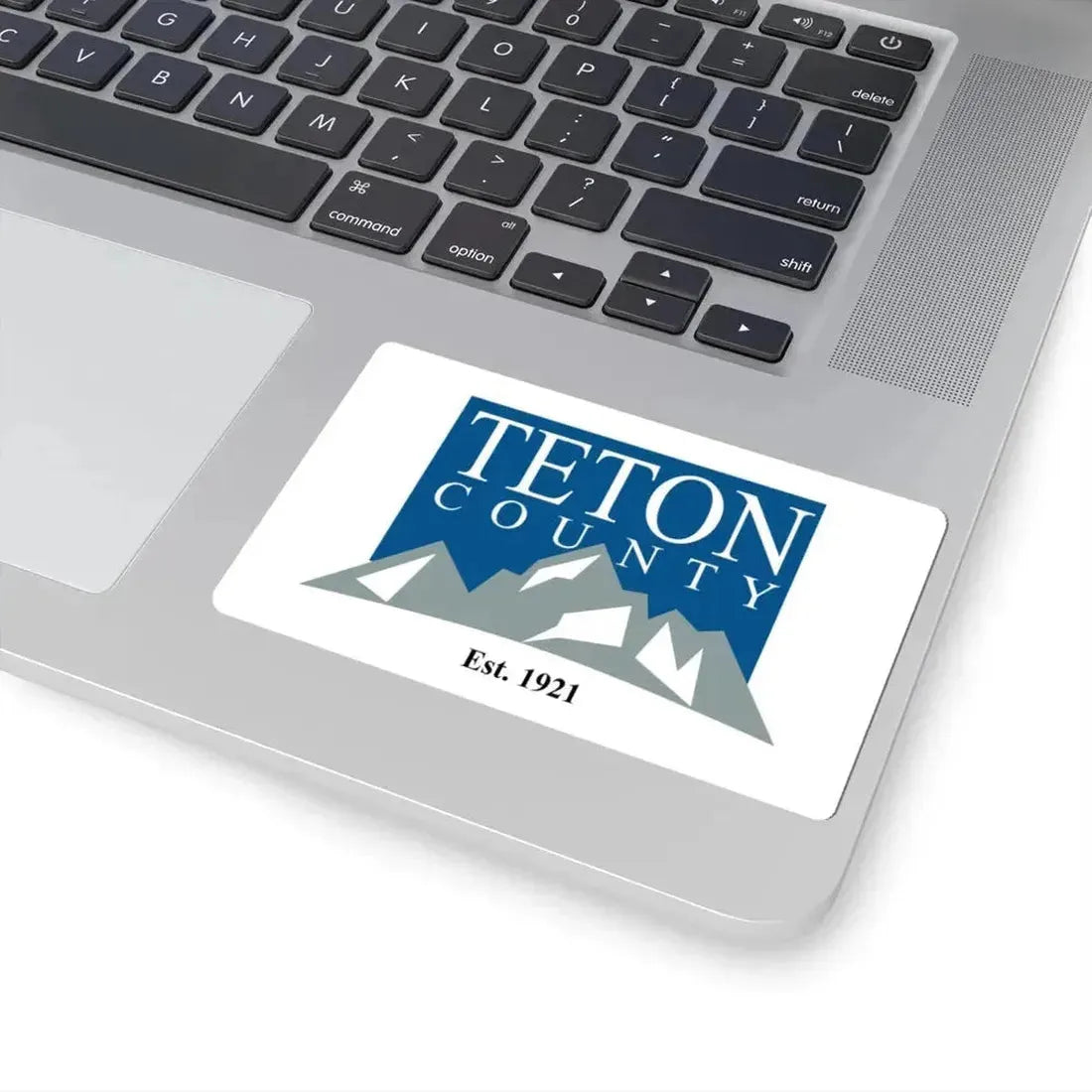 Flag of Teton County Wyoming (United States) STICKER Vinyl Kiss-Cut Decal - The Sticker Space