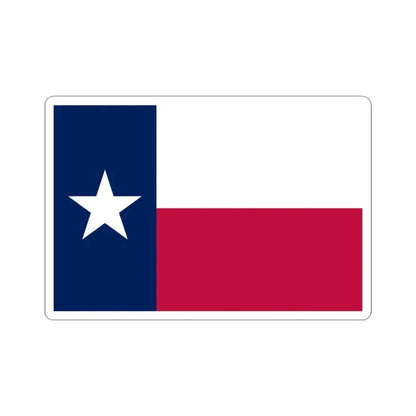 Flag of Texas (United States) STICKER Vinyl Kiss-Cut Decal 3 Inch White - The Sticker Space