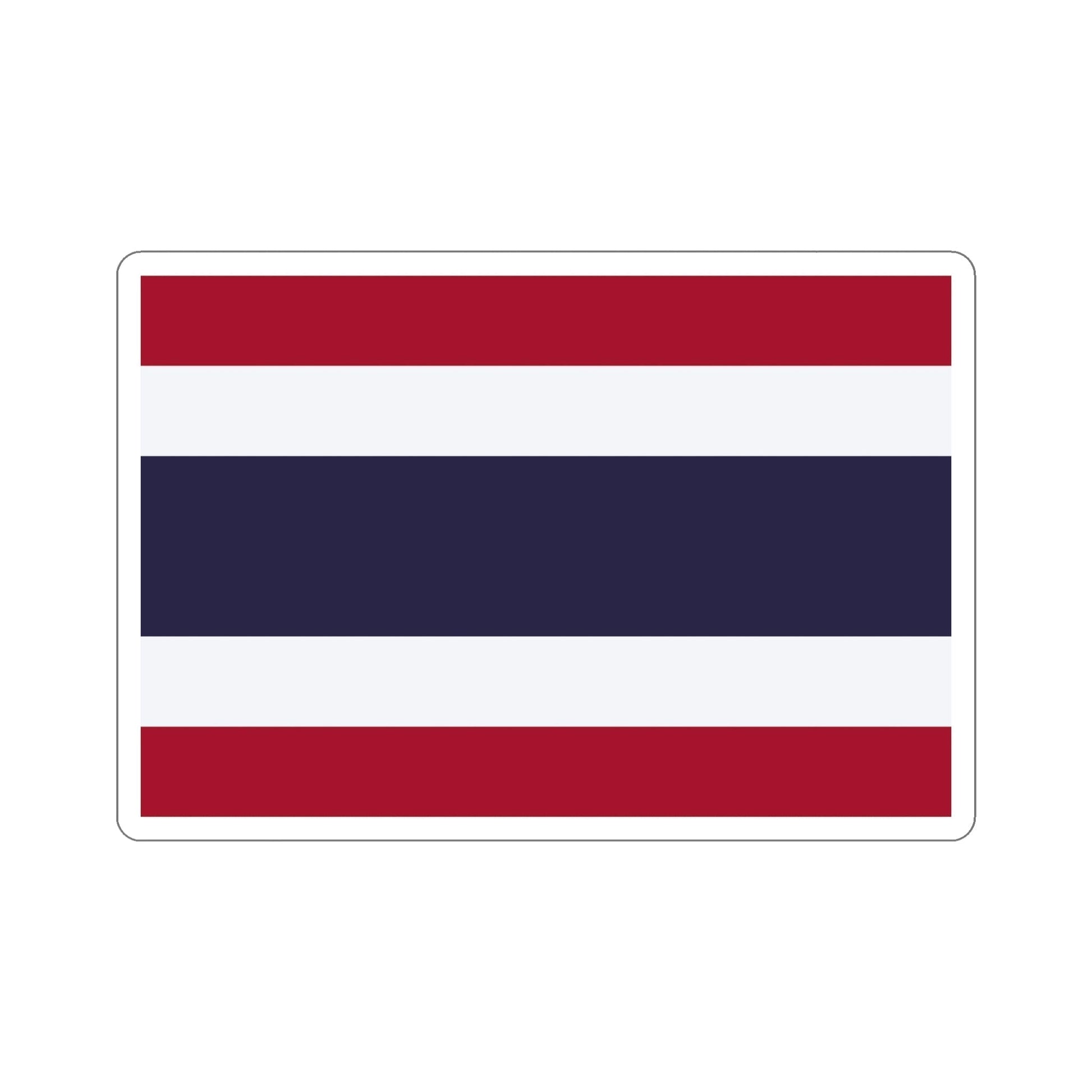 Flag of Thailand STICKER Vinyl Die-Cut Decal-6 Inch-The Sticker Space