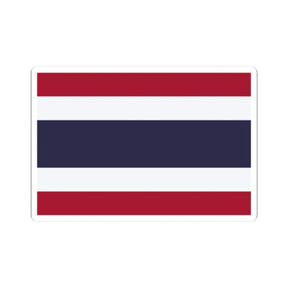 Flag of Thailand (Thailand) STICKER Vinyl Kiss-Cut Decal 3 Inch White - The Sticker Space